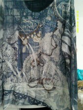 schönes Blusenshirt edel betickt 42