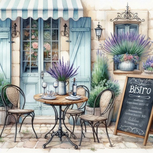Wandbild paris cafe - wandbild,