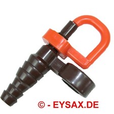 Rasensprenger Wassersprüher Kunststoff orange-braun,auf Stab,sehr fein dosierbar