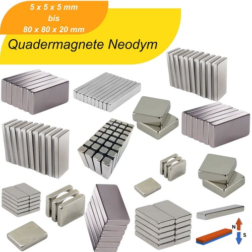 Neodym magnete quadermagnete - neodym,