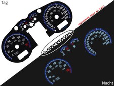 LETRONIX Plasma Tacho Tachoscheiben EL-Dash für Audi TT 0-260 Km/H 7000U/Min #