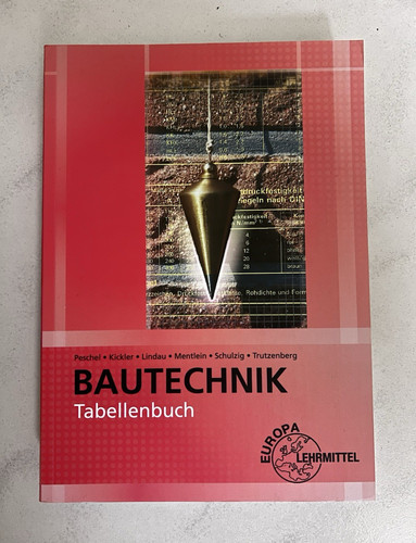 Bautechnik tabellenbuch isbn - bautechnik,