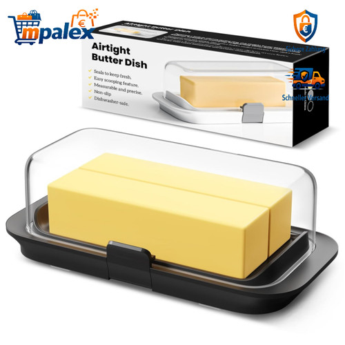 Butterdose mit deckel - deckel, 250g