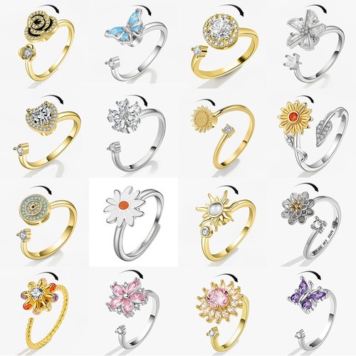 Sakura blume fidget ring - fidget, für