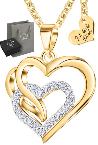 925 silber herzkette gold - 925,