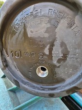 Bierfass RARITÄT Rhenania Brauerei Krefeld 10 ltr Ummanteltes Edelstahl NR003439