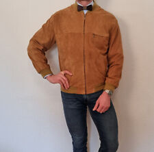 Atwardson Velours Lederjacke Blouson Braun Gr. 50 super Zustand