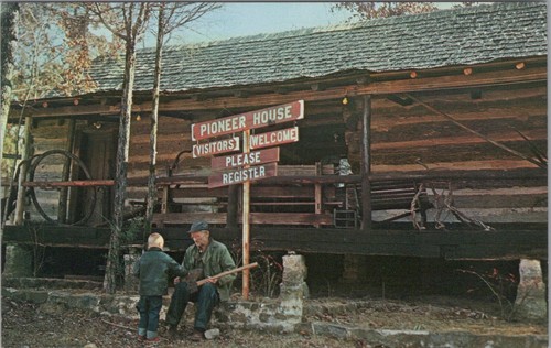 Amerika postkarte pioneer - amerika,