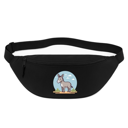 Bauchtasche süßer esel comic - esel,