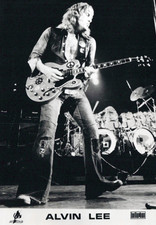 Alvin Lee Foto Original Schwarz und Weiß Presse Promotion Circa 1970's