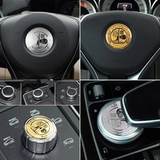Mercedes Benz AMG Stil Logo Badge Emblem Knopf Media Lenkrad Taster Auto 18-57mm