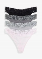 4 Stück String Gr. 52/54 Rosa