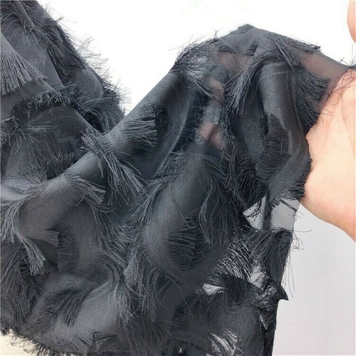 Chiffon quastenstoff fransen - quastenstoff,