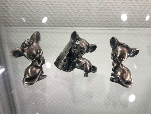 Peltro argentato zinnfigur - 3x,