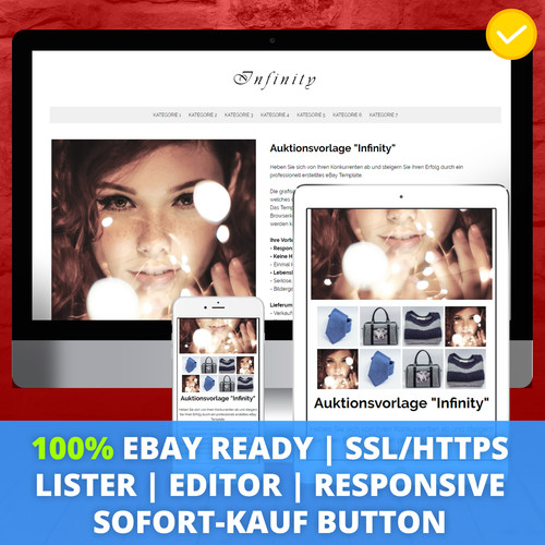 Infinity ebay template - infinity,