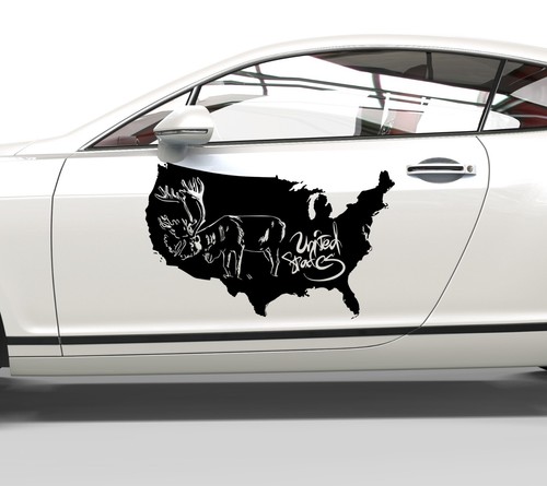 Autoaufkleber united states - united,