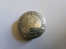 Tankdeckel Six Days 1964 , Silbervase Simson