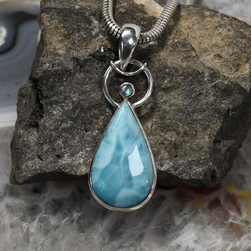 Larimar anhänger 925er - anhänger,,