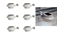 SONDERPREIS 6er Set Solar LED Dachrinnenleuchten,3 extra hellen LED weiß