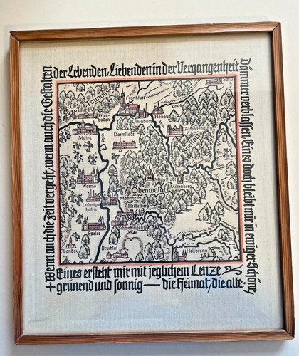 Altes bild landkarte rhein - altes,