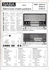 Service Manual-Anleitung Saba