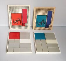 2x Denkspiel Logik 1 + 2 Strategiespiel Schiebespiel VEB Kamenzer Spielwaren DDR