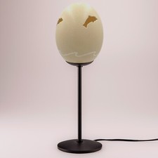 Tischlampe Straußenei "Wal"