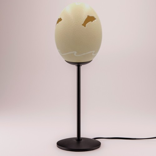 Tischlampe straußenei wal - tischlampe,