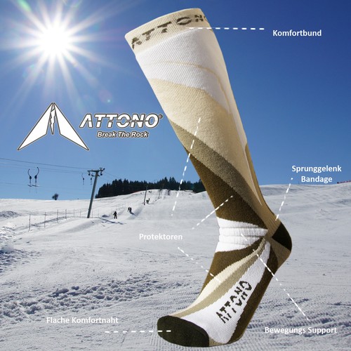 Paar skisocken attono ski - 1,