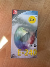 VHS 240 videokassetten Doppelpack leer neu origalverpackt E-240