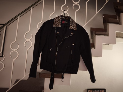 Sexy punk bikerjacke - punk, schwarz