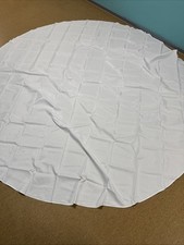 4x Tischdecken Rund Polyester 300cm Party, Hochzeit,Gastro Weiß Feier