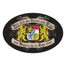 Aufkleber Wetterfest Bayern in Rage freistaat bairisch auto aussen bavaria