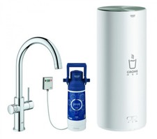 GROHE Red Duo Küchenarmatur und Boiler L-Size C-Auslauf chrom 30079001