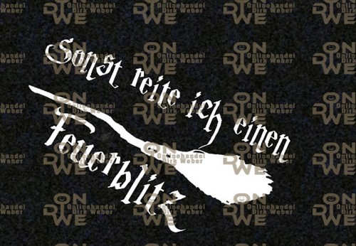 Aufkleber feuerblitz - aufkleber, "feuerblitz"