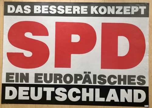 Spd wahlplakat zur ersten - spd,