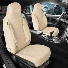 2x Sitzbezüge passend für Porsche Cayenne 1 2001-2010 (Schwarz-Beige) HERM207