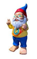 Gartenzwerg Hippie Peace