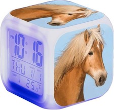 Pferd Wecker Kinder LED