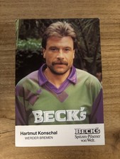 Autogrammkarte  Werder Bremen Hartmut Konschal