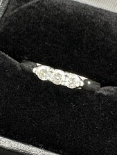 950 Platin 3 Steine Diamant