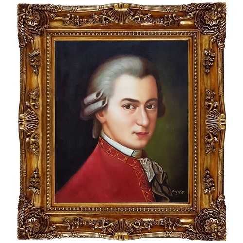ölbild portrait mozart - Ölbild,
