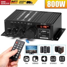 800W bluetooth HiFi Verstärker Mini Power Audio Bass AMP FM MP3 USB SD AutoHaus