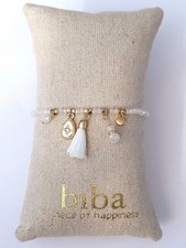 Biba Armband weiss gold 