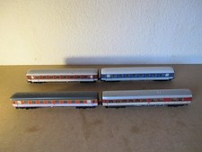 Vier D-Zug/Reisezug-Waggons Märklin H0 3x 1.Klasse und 1 Speisewagen 24cm Blech