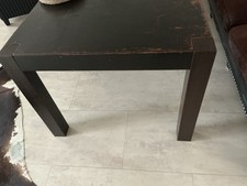 Esstisch 240x100x76 Lederbezug Braun Holztisch Braun Sehr Stabil Gebraucht Spure