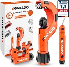 Gakago Rohrschneider Set 3-50mm mit Entgrater Rohrabschneider