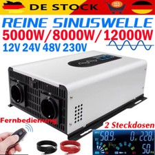 8000W 12000W Max 12V 24V 48V - 230V Reiner Sinus Spannungswandler Wechselrichter
