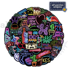 Neon Cool Sticker Hip Swag Vintage Retro Aufkleber Set 90s Geschenk 50 Stk.