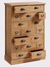 Kommode aus natur holz - kommode,